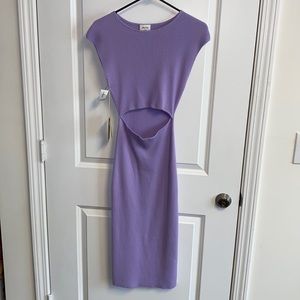 Wilfred Free Cut Out Midi Knit Lavadin Dress